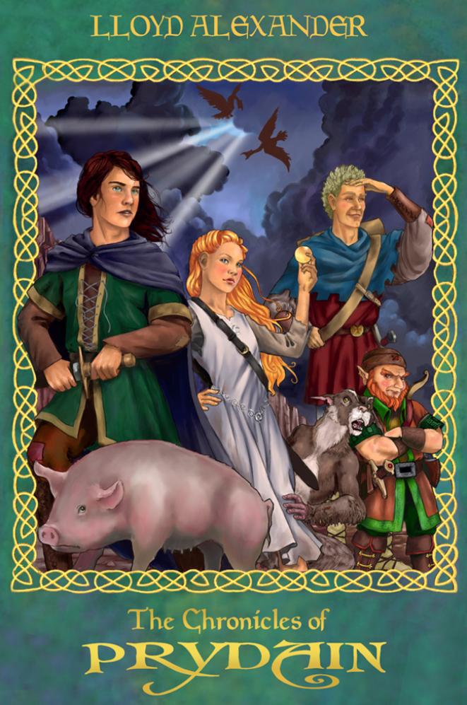 Chronicles of Prydain cover art by Dawn Davidson